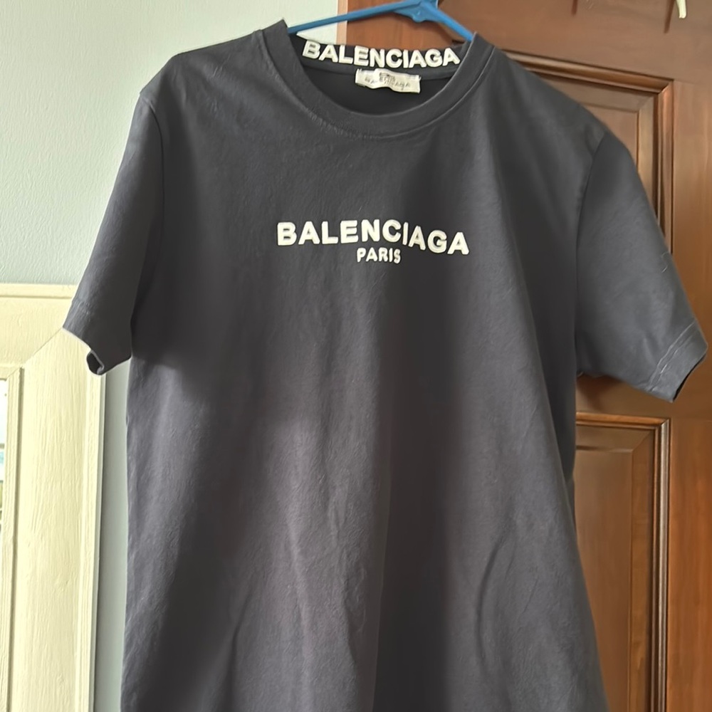 Balenciaga Men's Black T-Shirt